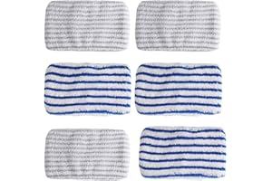 UNGROL Wresetly 6 pezzi di ricambio di tamponi in tessuto microfibra per Clean & Steam ZR005801 accessorio di pulizia, lavabile e riutilizzabile