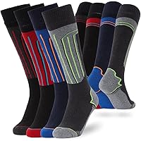 FM London Thermal Ski Socks Multipack Chaussettes Montantes (Lot de 4) Femme