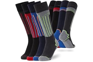 FM London Thermal Ski Socks Multipack Chaussettes Montantes (Lot de 4) Femme