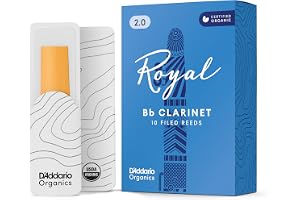 D'Addario Woodwinds – Royal Bb klarinettrör – B platta klarinettrör – rör för klarinett – klarinett Bb rör – stark ryggrad