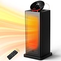 OMISOON Termoventilatore 2000w, ECO Stufetta Elettrica basso consumo, PTC, 24h Timer, Oscillazione 90°, Griglia Regolabile, 4