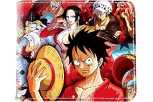 FISAPBXC One P-iece Portefeuilles, One P-iece Porte Monnaie pour Garçons Filles Animé Portefeuille Porte Bourse Wallet Multifonctionnel Porte-Monnaie Amusement Conception Portefeuille pour Enfants Ados Cadeau