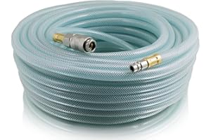 BITUXX® Tuyau à air comprimé 1/4" (6,33 mm) connecteur d'air comprimé, tuyau d'air comprimé