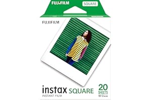 INSTAX SQUARE ISO 800 film with white border, 2 X 10 shot pack