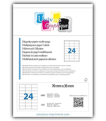 Laser E Fotocopiatrice Compatibili 3200 Etichette Autoadesive 105 X 37 Mm O 200 - Foto 5