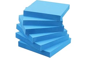 Early Buy 3x3 Sticky Notes Color Self-Stick Notes 6 Pads/Pack (Blue)