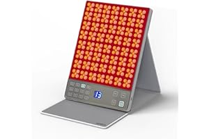 HOMESTA Red Light Therapy Panel with 5 Wavelengths (460nm-850nm) and 12 Modes, Large Coverage Red Light Panel for Relaxation and Wellness. Portable Red Light Therapy Panel For Home Use. Red Light Lamp