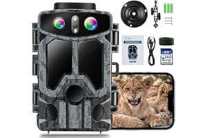 NARTOV Fototrappola 4K caccia con IR Visione Notturna Impermeabile IP65 no-glow