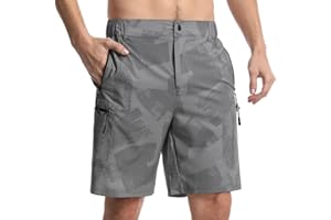Suwangi Uomo Pantaloncini Cargo Bermuda Pantaloncini Pantaloni Corti Sportivi Casual Shorts Ciclismo Multi-Tasca