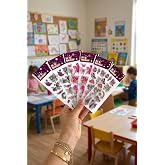 Bimotif 6 Adet Kabartmalı Yapışkan Sticker, Unicorn Sevimli Karakterler