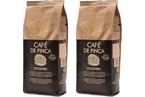 CAFES GUILIS DESDE 1928 AMANTES DEL CAFE Café Colombiano en Grano 100% Arábica - Tueste Natural - Finca Mocatán Colombia - Paquete 2 Kg