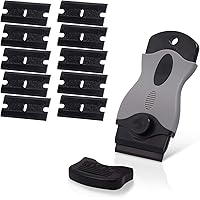 Ehdis Premium Kunststoff Schaber mit 10 Kunststoff klingen Schaber Vignettenschaber für Vinyl Aufkleber Sticker…