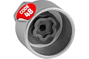 SW-Stahl 02384L-8 Felgenschloss Adapter 48 I geeignet für BMW I Felgenschlösser lösen I Radsicherung Felgenschloss Demontage Werkzeug I Felgenschloss Ausdreher I Felgensicherung Schlüssel