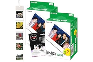 Clikoze Instant Camera Film Bundle with Fujifilm Wide Film x40 Shots, Wall Hanging Fujifilm Wide Photo Album and Instant Photography Tips Card