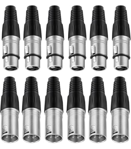 10x Spina Jack 6.35mm Stereo Maschio Da Saldare, Metallo Placcato Oro 18K – Adaptout - 2