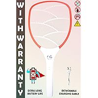 WEIRD WOLF Electric Mosquito Killer Bat Racket Trap with Powerful Battery Mosquito Bat (multicolor)