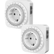 TESSAN Timer Presa Elettrica Meccanico 24 Ore - Programmabile Per Lampade, Acquari, Luci Natalizie - 3680W, 96 Segmenti - Foto 4