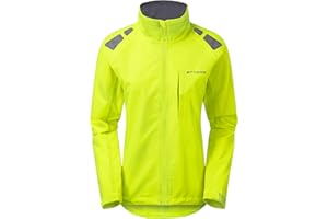 Ettore Ladies Cycling Jacket Waterproof Breathable High Visibility Yellow - Night Eagle Evo