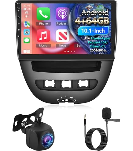 Kit Montage Autoradio 2 DIN Pour Citroën C1, Peugeot 108, Toyota Aygo (2014+) - KA11-591.2 Avec Faisceau ISO - 14