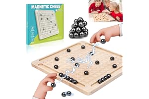 HUIFENGJIE Jeu D'échecs Magnétique, Magnetic Chess Game, avec 20 Pierres magnétiques, Magnetic Chess Set, Échiquier magnétique, Jeu MagnéTique, Échiquier Portable pour Les Réunions De Famille Et Les Voyages