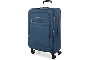 JASLEN - Valise Souple Grande Taille à roulettes Ultra Légère Valise Soute Avion 23kg Valises Moyenne Pas Cher Valise XL. Cadenas à Combinaison, Bleu