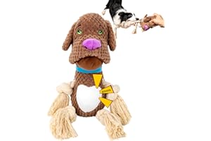 HTRTRR Giocattolo di Peluche per Cani Con Suono - Interattivo per Taglia Piccola, Media e Grande