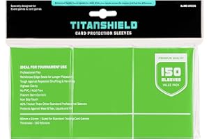 TitanShield Lot de 150 pochettes de protection pour cartes de jeux de société et cartes à collectionner Vert slime Taille standard