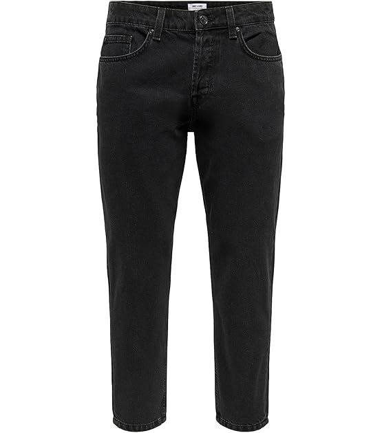 Male Relaxed Fit Jeans ONSAVI Beam TAP Black 2962 Jeans NOOS