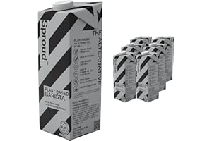 SPROUD - Plant-Based Milk, Low Sugar, Low Carb, High Protein, Long Life, Powered by Peas, Rich, Foamy and Easy to Froth (Barista) (6 x 1L)