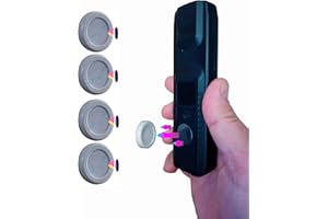 B BachVibes Kit di 4 Supporti magnetici per Telecomando, Telefono, Router, Ciabatte elettriche e organizzatore di telecomandi TV da Parete Senza Foratura. (Grigio_4)