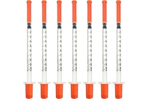 Hautllaif 20 pack 1ml 31G 0.3x13mm Plastic Multiple Uses Measuring Tools, laboratory accessories, individually sealed packaging (20 PCS)