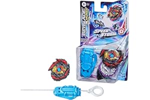 Hasbro BEYBLADE Burst Surge Speedstorm Demise Devolos D6 bączek startowy – bączek bojowy z rozrusznikiem, wielokolorowy