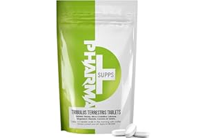 MOOVWELL Pharma Tribulus Terrestris 7000mg - Strongest Natural Booster for Men - Muscle Strength, Stamina & Vitality Support - 60 Tablets, UK-Made, High Strength Tribulus Extrac Herbal Supplement