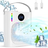 Portable Air Conditioner, GuKKK 4 in 1 Mini Mobile Air Cooler Fan, 900ML Air Cooler, USB Mini Air Conditioner, 3 Fan Speed, f