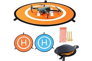 Hikrxya Drone Landing Pad, Universal Foldable Portable Landing Pads for RC Drones Hubschrauber, DJI Mavic Pro Phantom 2/3/4 Pro, PVB Drohnen, Antel Robotic (75cm)