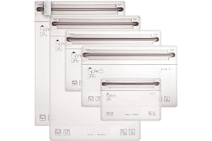 Noaks Bags 5 Pack Waterproof Bags IPX8 Air- and Odour Proof Travel Organizer Pack Sack, transparent, Pack sack