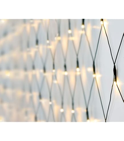 Meisterhome® Led-lichtsnoer, 3 x 3 m, 240 warmwitte leds, IP44 waterdicht, kerstverlichting voor binnen en buiten, lichtgordijn voor tuin, balkon, raam en boom, energiebesparend