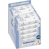 BIOLANE - H2O Baby Wipes - 900 Wipes - 12 Packs of 75 Units | 99% Natural Origin, Clean and Protect, 100% Vegetable Fibers, F