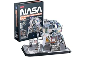 PARTY TOWN Puzzle 3d NASA - Module Lunar Eagle | 3 Wymiary Puzzle Dla Dzieci I Dorosłych | Doświadcz Układania Puzzli W Trzecim Wymiarze | 93 szt
