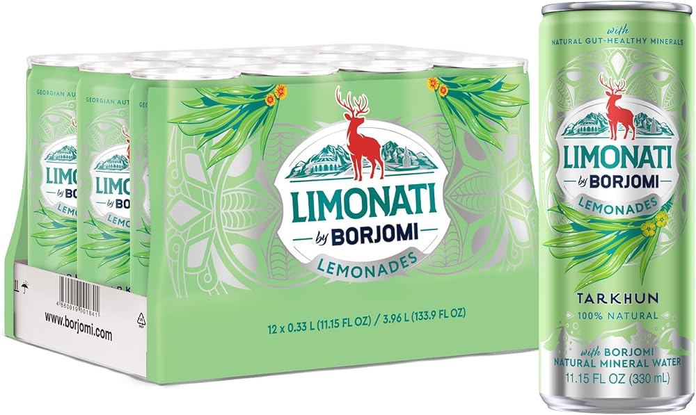 Limonati Tarhun, Doğal Mineralli Gazlı İçecek, 12 x 330 ml