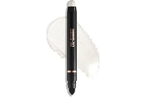 Erinde Biały cień do powiek, brokatowy krem, trwały i wodoodporny kredka do powiek, wysoki pigment, metaliczny połysk #01