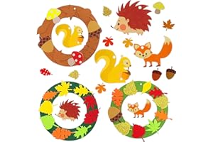 BOOAEE 259 Pezzi Ghirlanda Decorativa Autunnali, Set Fai Da Te in Feltro Ghirlande, DIY per Decorazione Festa di Rigraziamento, Ghirlanda Autunnale Set Artigianale per Ringraziamento Autunnale