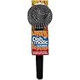 Dishmatic Scrubbee Washing-Up Stainless Steel Scourer for BBQ, Grill, Oven – Kitchen Washing-Up Handle with Easy-Grip Handle
