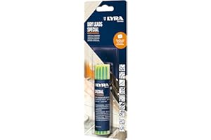 LYRA L4498007 DRY - Set di mine di ricambio riempite con 12 mine speciali, 2,8 mm, per tutte le superfici, resistenti ai getti d'acqua, in blister