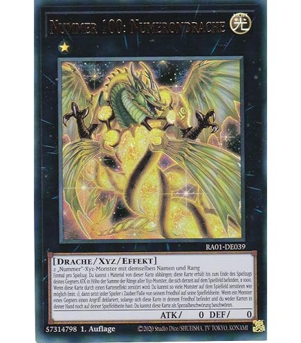 Yu-Gi-Oh! Carta Numero 99: Utopic Dragon - MP15-EN190 - Mega Pack 2015 - Rarità Segreta 1a Edizione