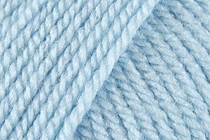 KHASO Stylecraft Special Aran Crochet Yarn, Super Soft 100% Acrylic Crochet Knitting Wool for Blankets Cushion Covers - 100g Balls - Cloud Blue (1019) - Pack of 3