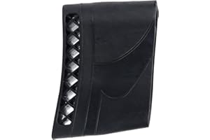 Latinaric - Ammortizzatore in gomma per fucile, calciolo in gomma, prolunga per fusto di fucile, 12,5 x 3 x 8 cm, marrone/nero, Nero