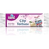 İdeal B&uuml;zg&uuml;l&uuml; Beyaz Sabun Kokulu B&uuml;y&uuml;k Boy &Ccedil;&ouml;p Torbası 10'lu 65x70 Cm, Sızdırmaz & Dayanıklı, Kolay Bağlanabilir, Geri D&ouml;n&uuml;şt