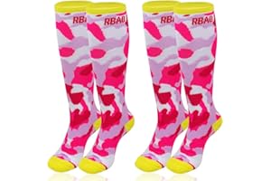 JTENG 2 Paar Kinder skisocken, Winter Ski Snowboard Skifahren Socken Hoche Leistungs Thermisch Warm, ideal für aktive Kinder