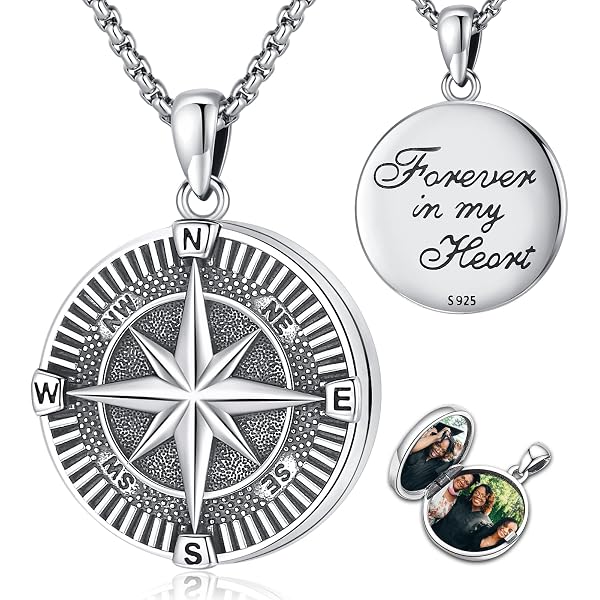 Collana INF con fiore di loto - Argento fosforescente